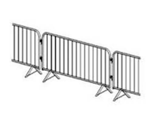 Manchester Light and Stage Company Cow Horn Crowd Control Barriers