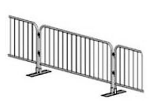 Manchester Light and Stage Company Flat Foot Crowd Control Barrier